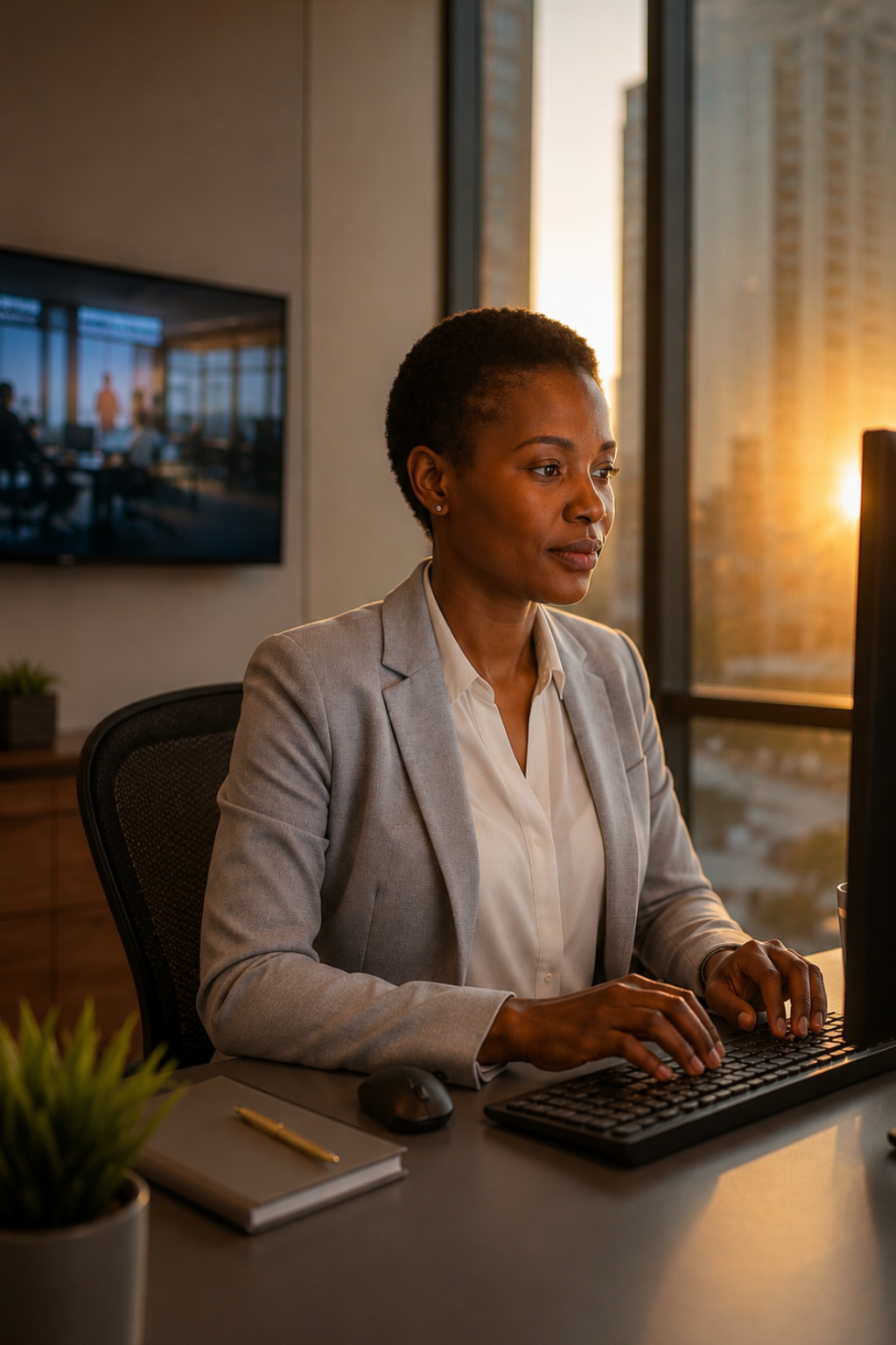 Two women at laptop